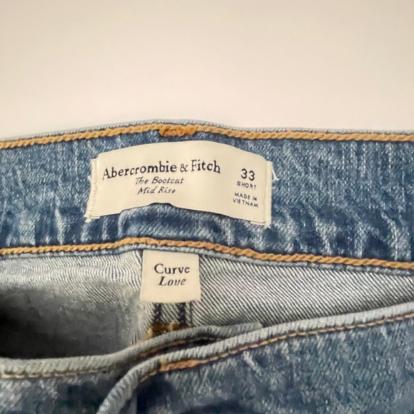 Abercrombie & Fitch Classic Light Blue Flare Jeans size 33 short - Picture 3 of 7